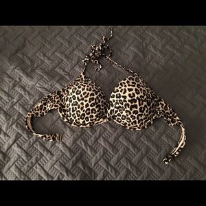 Cheetah Print Bikini Top
